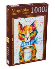 Пъзел Magnolia от 1000 части - Цветно коте