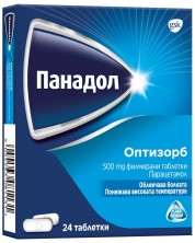 Панадол Оптизорб, 500 mg, 24 таблетки, GSK -1