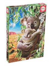 Пъзел Educa от 500 части - Бебе коала с майка си -1