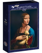 Пъзел Bluebird от 1000 части - Дамата с хермелина, 1489 -1