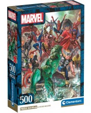 Пъзел Clementoni от 500 части - Героите на Marvel -1