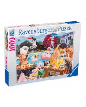 Пъзел Ravensburger от 1000 части - Летни дни за кучетата