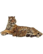 Фигурка Papo Wild Animal Kingdom – Тигрица с малки тигърчета -1