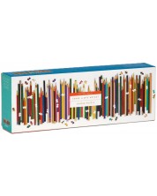 Панорамен пъзел Galison от 1000 части - Цветни моливи -1