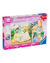 Пъзел Ravensburger от 3 x 49 части - Забавление с Дисни Принцеси