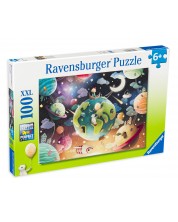 Пъзел Ravensburger от 100 XXL части - Фантастични планети