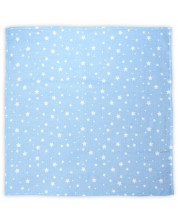 Памучна пелена Lorelli - 80 х 80 cm, сини звезди -1
