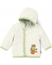 Памучно бебешко палтенце Sterntaler - Мече, 68 cm, екрю