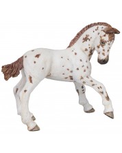 Фигурка Papo Horses, Foals And Ponies – Конче, порода Апалуза, кафяво -1
