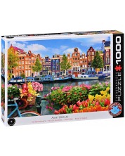 Пъзел Eurographics от 1000 части - Амстердам, Нидерландия -1