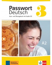 Passwort Deutsch Neu 3: Kurs- und Ubungsbuch + CD / Немски език - ниво А2: Учебник и учебна тетрадка + CD -1