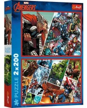 Пъзел Trefl от 2 x 200 части - Защитниците на света -1