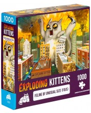 Пъзел Exploding Kittens от 1000 части - Котешки апокалипсис -1