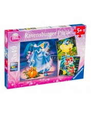 Пъзел Ravensburger от 3 x 49 части - Принцесите на Дисни -1