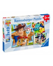 Пъзел Ravensburger от 3 x 49 части - Приятелства в Играта на играчките 4 -1