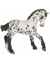 Фигурка Papo Horses, foals and ponies – Конче, порода Апалуза, черно -1