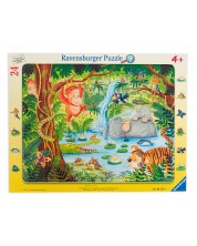 Пъзел Ravensburger от 24 части - Приятели в джунглата