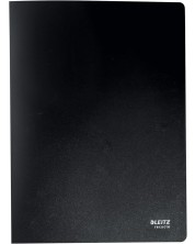 Папка Leitz - С 20 джоба, А4, черна -1