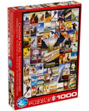 Пъзел Eurographics от 1000 части - Приключения в Канада -1