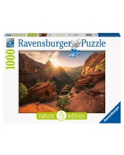 Пъзел Ravensburger от 1000 части - Национален парк Зайон -1