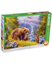 Пъзел Eurographics от 500 XXL части - Семейство мечки