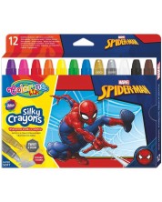 Пастели Colorino - Marvel Spider-Man Silky, 12 цвята -1