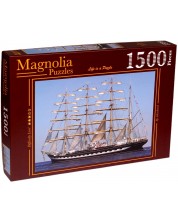 Пъзел Magnolia от 1500 части - Голям търговски кораб