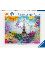 Пъзел Ravensburger от 500 части - Пощенска картичка от Париж -1