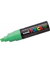 Перманентен маркер със скосен връх Uni Posca - PC-8K, 8 mm, светлозелен