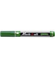 Перманентен маркер Stabilo Мark 4 all - объл връх, зелен -1