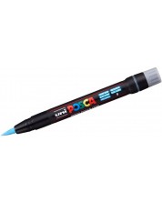 Перманентен маркер четка Uni Posca - PCF-350, светлосин -1