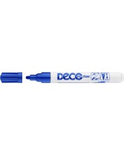 Перманентен маркер Ico Deco - объл връх, син