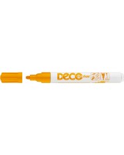 Перманентен маркер Ico Deco - объл връх, оранжев -1
