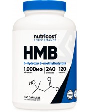 Performance HMB, 240 капсули, Nutricost