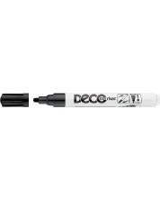 Перманентен маркер Ico Deco - объл връх, черен -1