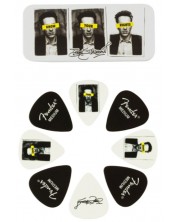 Перца за китара Fender - Joe Strummer Pick Tin, Medium, бели/черни