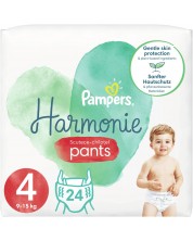 Пелени гащи Pampers - Harmonie 4, 24 броя -1