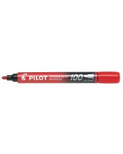 Перманентен маркер Pilot 100 - Червен
