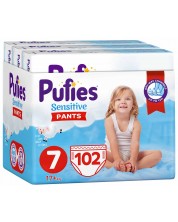 Пелени гащи Pufies Pants Sensitive 7, 102 броя -1