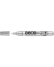 Перманентен маркер Ico Deco - объл връх, сребрист
