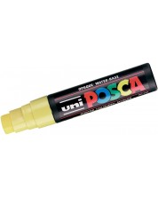 Перманентен маркер със скосен връх Uni Posca - PC 17K L, 15 mm, жълт