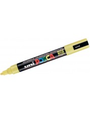 Перманентен маркер с объл връх UNI POSCA - PC-5M, 2.5 mm, жълт -1