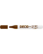 Перманентен маркер Ico Deco - объл връх, кафяв