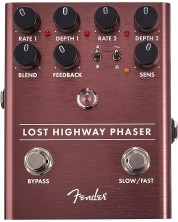 Педал за звукови ефекти Fender - Lost Highway Phaser, червен