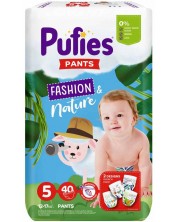Пелени гащи Pufies Pants Fashion & Nature 5, 40 броя