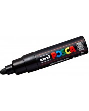 Перманентен маркер със объл връх Uni Posca - PC-7M, 5.5 mm, черен -1