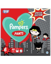 Пелени гащи Pampers Pants Warner Bros 6, 60 броя -1