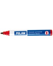 Перманентен маркер Milan - Объл, червен -1
