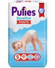 Пелени гащи Pufies Pants Sensitive 5, 42 броя -1