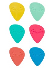Перца за китара Fender - Offset Picks, 6 броя, многоцветни -1